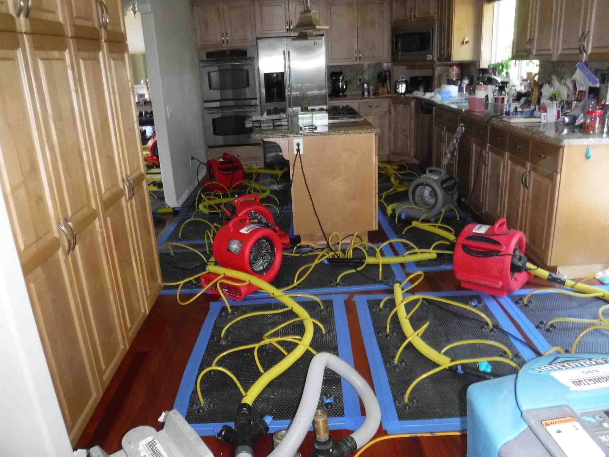 Drying Kitchen Hardwood Floors