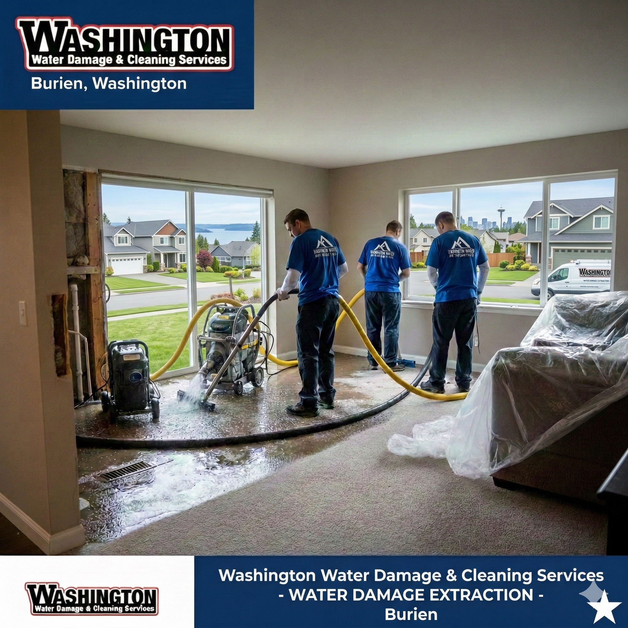 Water Damage Restoration in Burien, WA